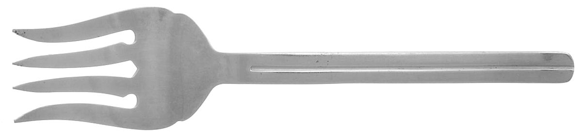 Celestial (Stainless) Medium Solid Cold Meat Serving Fork by Farberware-1
