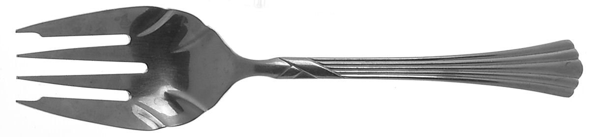 Chambord (Stainless) Medium Solid Cold Meat Serving Fork by Farberware-1