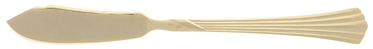 Chambord Gold (Gold Electroplate) Flat Handle Master Butter Knife by Farberware-1