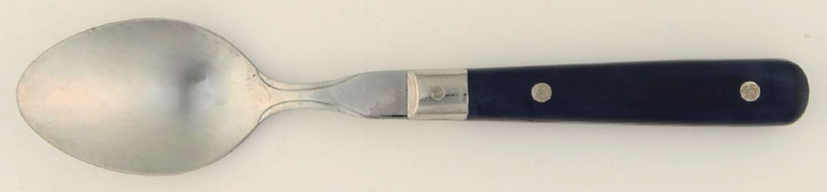 Colours-Navy Blue (Stainless) Place/Oval Soup Spoon by Farberware-1