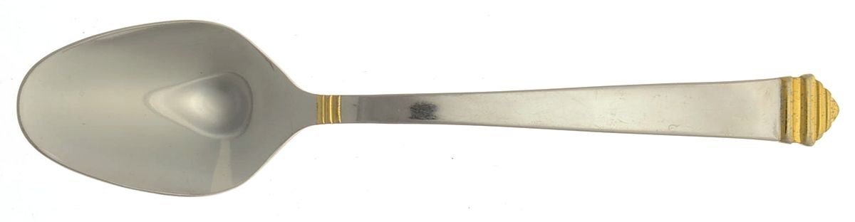 Crown Royale Gold Accent (Stainless) Teaspoon by Farberware-1