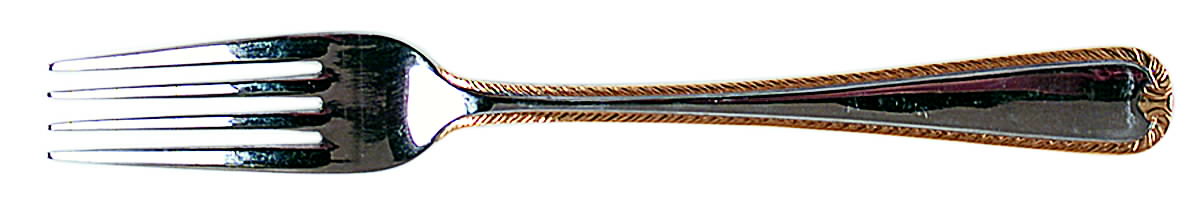 Feather-Gold Accent (Stainless, Gold Accent) Fork by Farberware-1