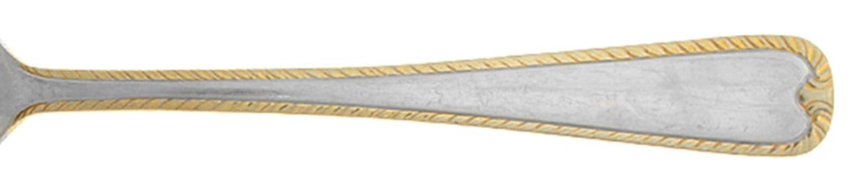 Feather-Gold Accent (Stainless, Gold Accent) Place/Oval Soup Spoon by Farberware-1