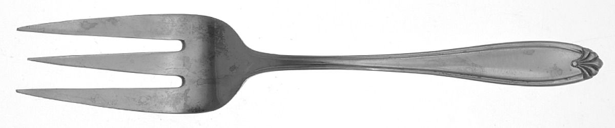 Marbella (Stainless) Medium Solid Cold Meat Serving Fork by Farberware-1