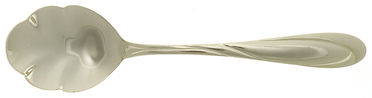 Nicole-Gold (Gold Electroplate) Sugar Shell Spoon by Farberware-1