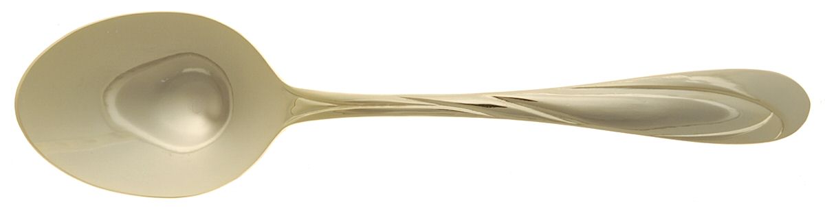 Nicole-Gold (Gold Electroplate) Place/Oval Soup Spoon by Farberware-1