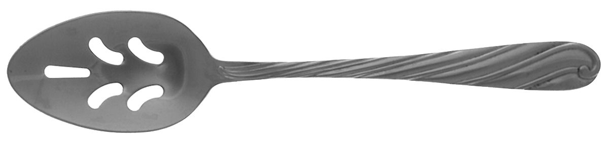 Swirl (Stainless) Pierced Tablespoon (Serving Spoon) by Farberware-1
