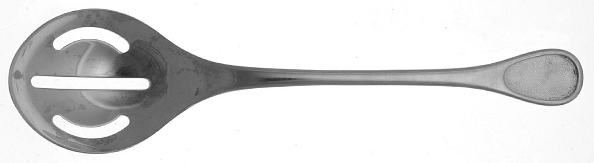 Happy Day-Plain (Stainless) Solid Pierced Casserole Spoon by Furst Furosil-1