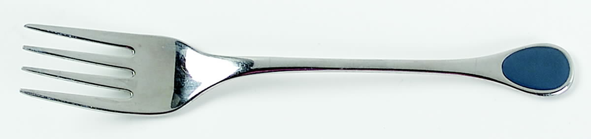 Happy Day-Blue (Stainless) Individual Salad Fork by Furst Furosil-1