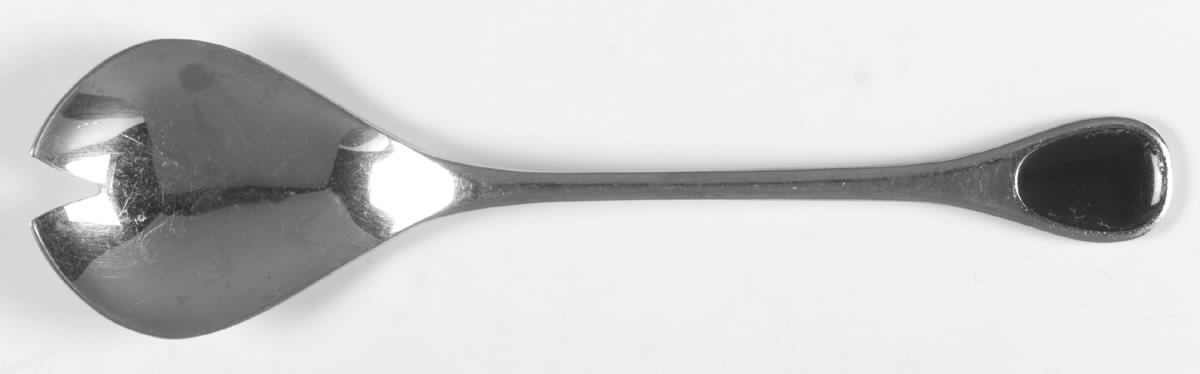 Happy Day-Black (Stainless) Solid Serving Fork by Furst Furosil-1