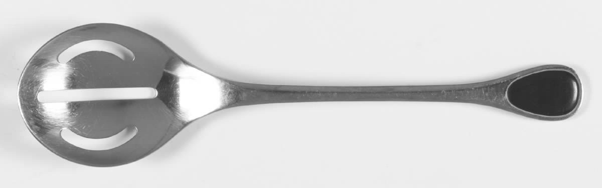 Happy Day-Black (Stainless) Pierced Tablespoon (Serving Spoon) by Furst Furosil-1
