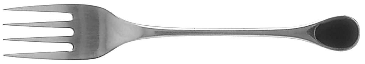 Happy Day-Black (Stainless) Individual Salad Fork by Furst Furosil-1