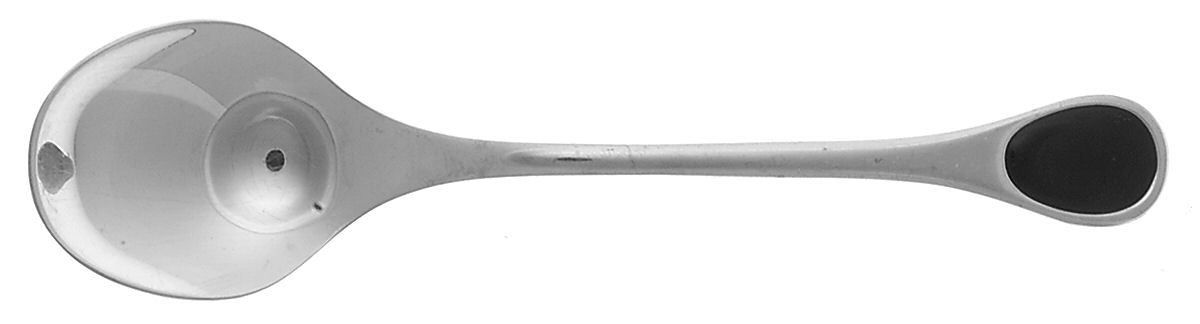 Happy Day-Black (Stainless) Place/Oval Soup Spoon by Furst Furosil-1