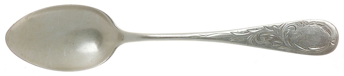 Antique B (Sterling, 1885) Teaspoon by Frank Whiting-1