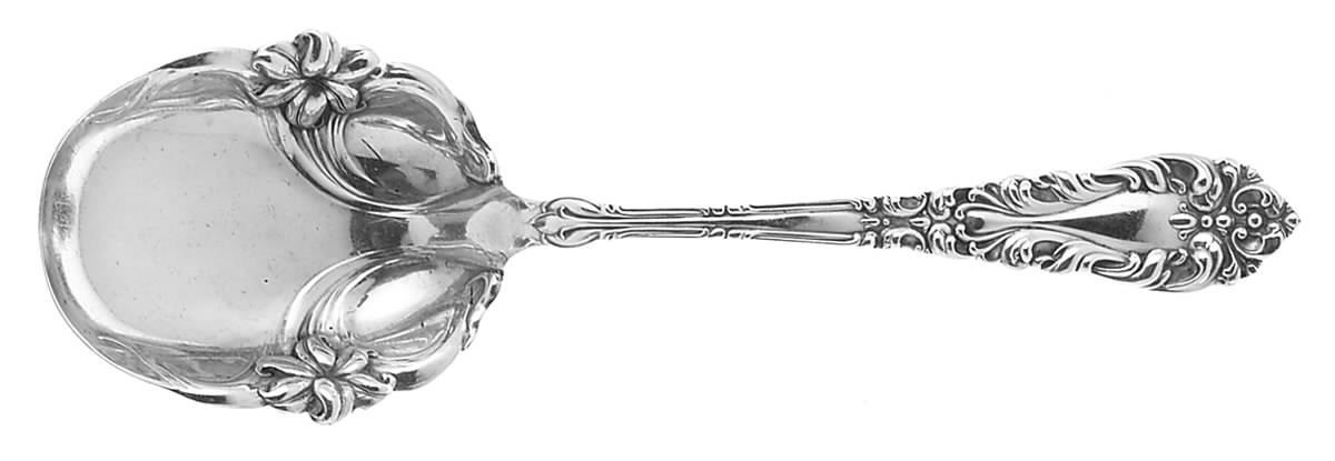 Athene-Crescendo (Sterling, 1890) Solid Salad Serving Spoon by Frank Whiting-1