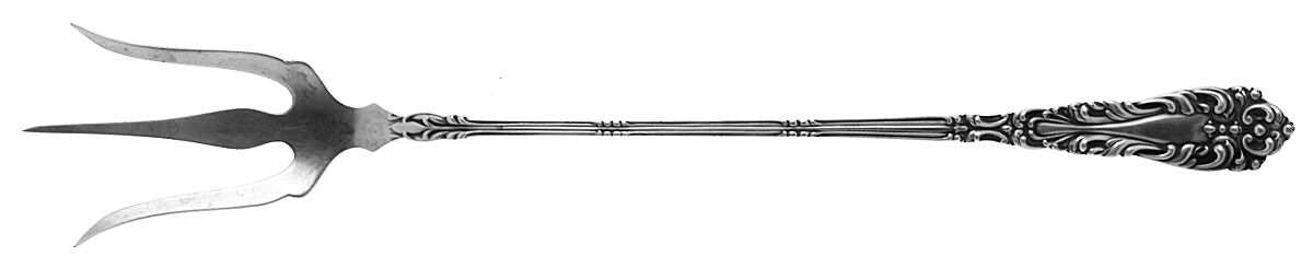 Athene-Crescendo (Sterling, 1890) Large Lettuce Serving Fork by Frank Whiting-1