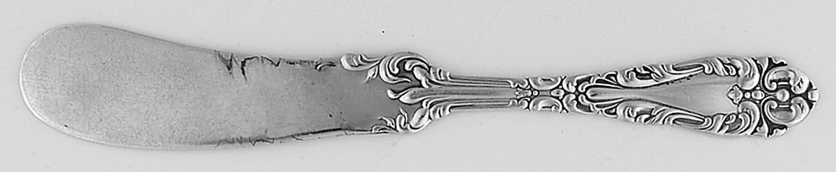 Athene-Crescendo (Sterling, 1890) Flat Handle Butter Spreader by Frank Whiting-1