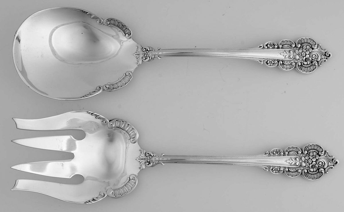 Botitcelli (Sterling, 1949) (2 Pc) Solid Salad Set by Frank Whiting-1