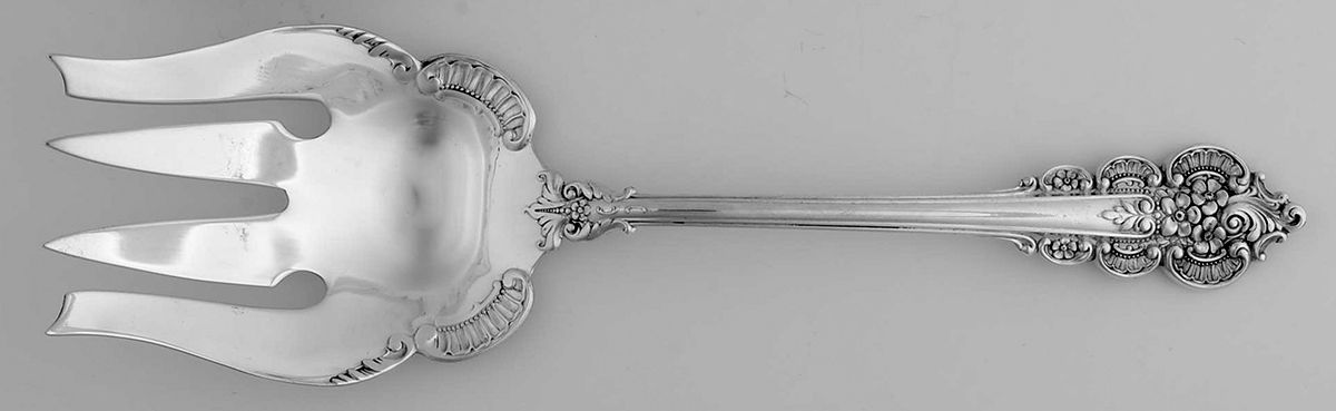 Botitcelli (Sterling, 1949) Solid Salad Serving Fork by Frank Whiting-1