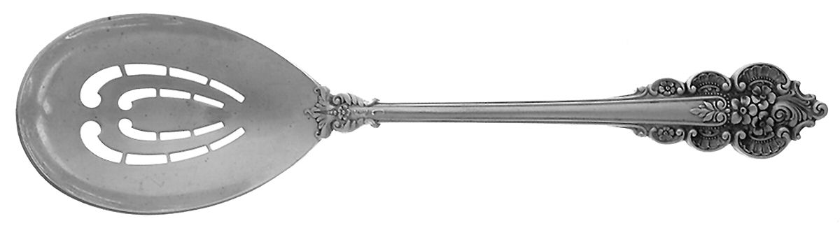 Botitcelli (Sterling, 1949) Solid Pierced Casserole Spoon by Frank Whiting-1