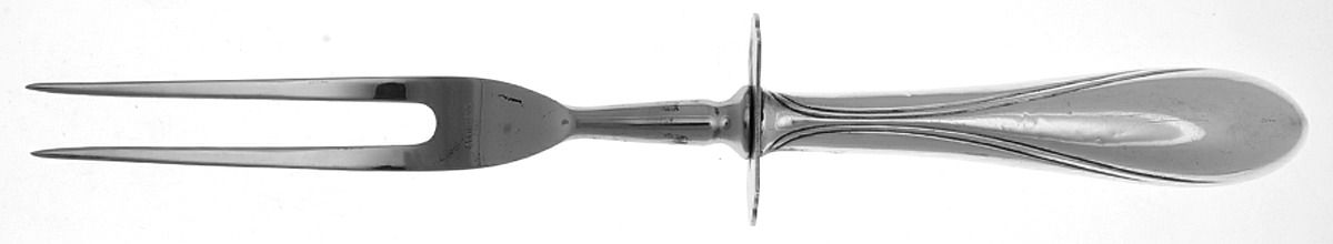 Concord-Yankee Clipper (Sterling, 1930) Large Stainless-Prong Roast Carving Fork by Frank Whiting-1