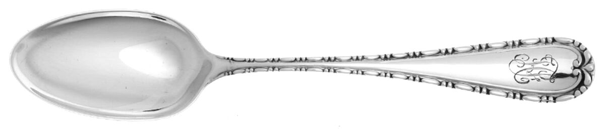 Crystal (Sterling, 1922) Monogram Teaspoon by Frank Whiting-1