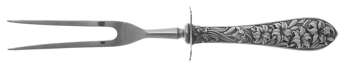 FWS1 (STERLING) Small Steak Carving Fork with Stainless Prongs by Frank Whiting-1