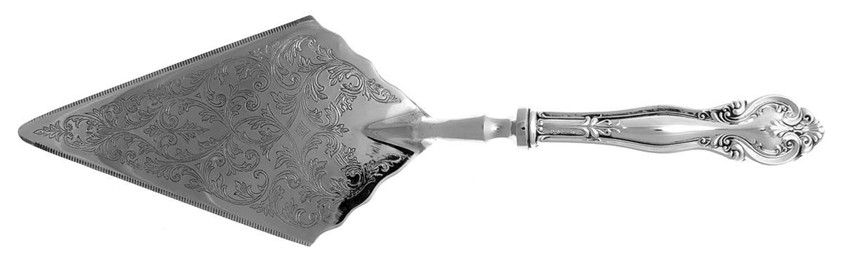 FWS3 (STERLING) Pie and Cake Server with Silverplate Blade by Frank Whiting-1