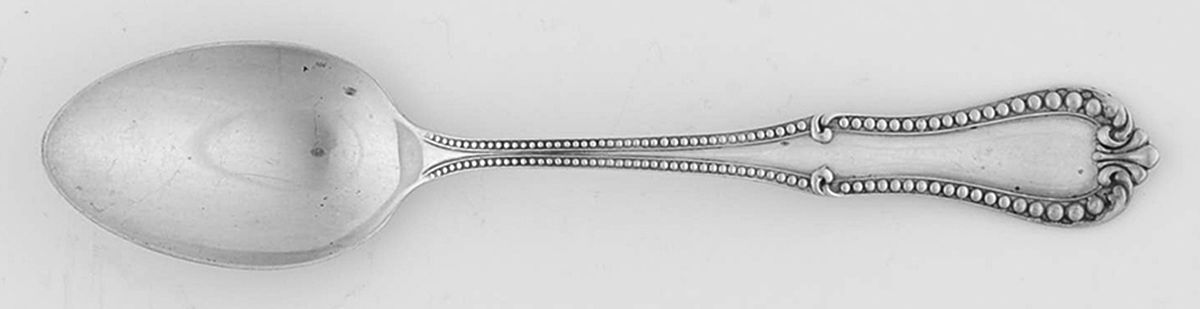 Georgian Bead (Sterling) Five O'Clock Teaspoon by Frank Whiting-1