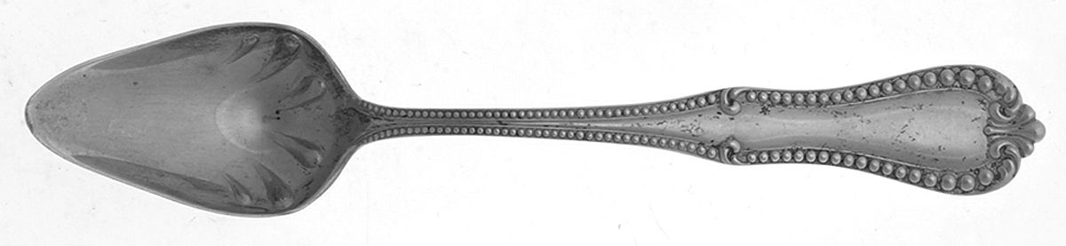 Georgian Bead (Sterling) Fruit/Orange Spoon by Frank Whiting-1