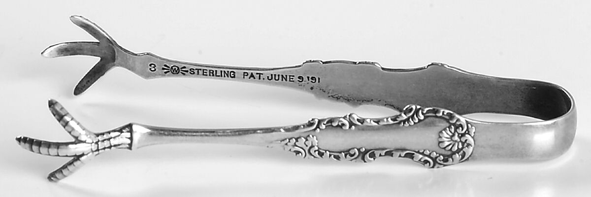 George III (Sterling, 1891) Bon Bon Tongs by Frank Whiting-1