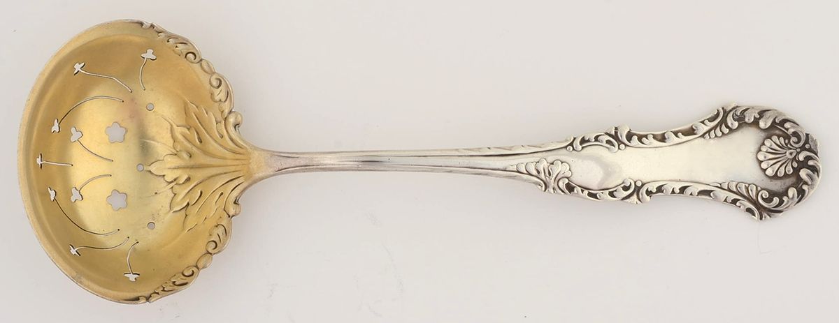 George III (Sterling, 1891) Large Sugar Sifter by Frank Whiting-1