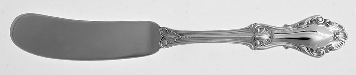 Georgian Shell (Sterling, 1948) Flat Handle Butter Spreader by Frank Whiting-1
