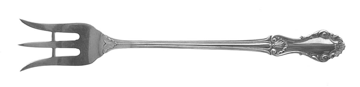 Georgian Shell (Sterling, 1948) Short Handle Pickle/Olive Fork by Frank Whiting-1