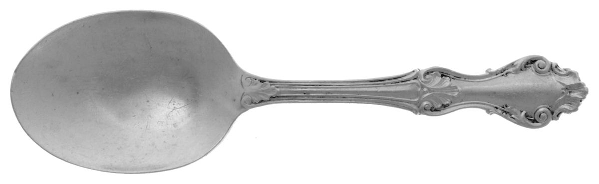 Georgian Shell (Sterling, 1948) Straight Handle Baby Spoon by Frank Whiting-1