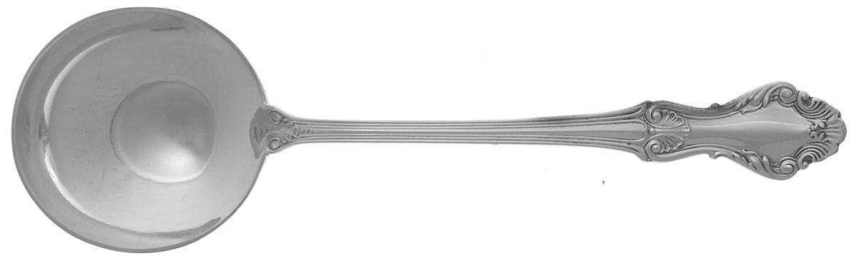 Georgian Shell (Sterling, 1948) Round Bowl Soup Spoon (Cream Soup) by Frank Whiting-1