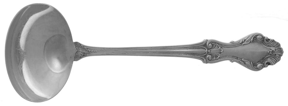Georgian Shell (Sterling, 1948) Solid Gravy Ladle by Frank Whiting-1