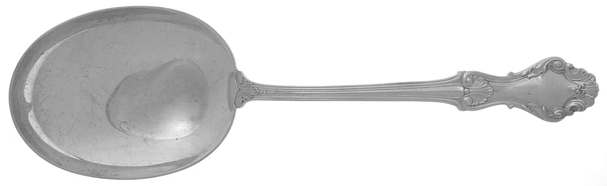Georgian Shell (Sterling, 1948) Solid Salad Serving Spoon by Frank Whiting-1