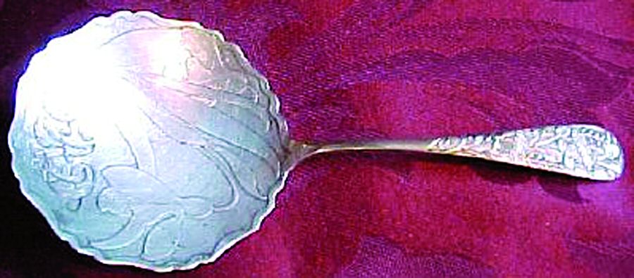 Hagie (Sterling, 1885) Solid Bon Bon Spoon by Frank Whiting-1