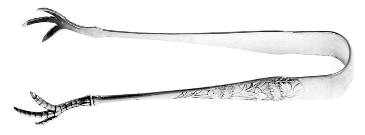 Hagie (Sterling, 1885) Small Sugar Tongs by Frank Whiting-1