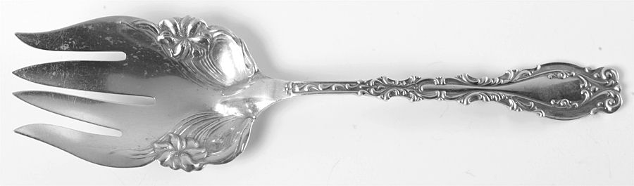 Josephine (Sterling, 1890, No Monograms) Solid Salad Serving Fork by Frank Whiting-1