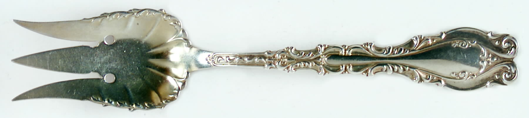 Josephine (Sterling, 1890, No Monograms) Small Chipped Beef Fork by Frank Whiting-1