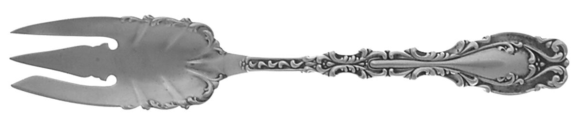 Josephine (Sterling, 1890, No Monograms) Old Style Pickle Fork by Frank Whiting-1
