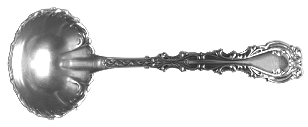 Josephine (Sterling, 1890, No Monograms) Solid Gravy Ladle by Frank Whiting-1
