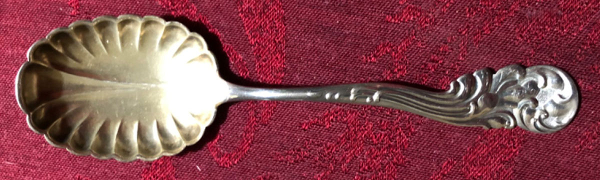Marquise (Sterling, 1889) Sugar Shell Spoon by Frank Whiting-1
