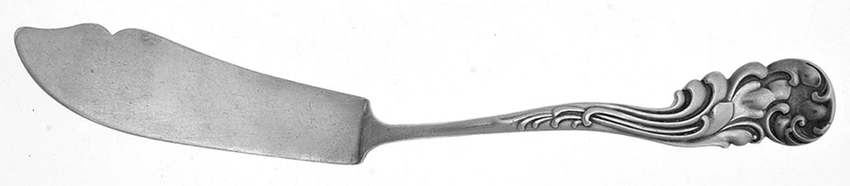 Marquise (Sterling, 1889) Monogramed Flat Handle Master Butter Knife by Frank Whiting-1