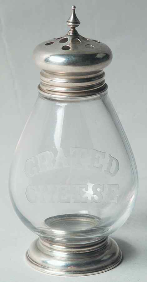 Sterling Hollowware Grated Cheese Shaker with Sterling Lid and Base by Frank Whiting-1