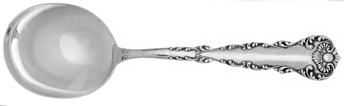 Neapolitan-Kings Court (Sterling, 1895, No Monos) Round Bowl Soup Spoon (Gumbo) by Frank Whiting-1