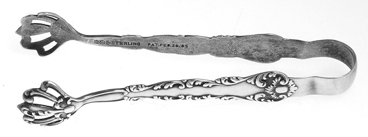 Neapolitan-Kings Court (Sterling, 1895, No Monos) Bon Bon Tongs by Frank Whiting-1