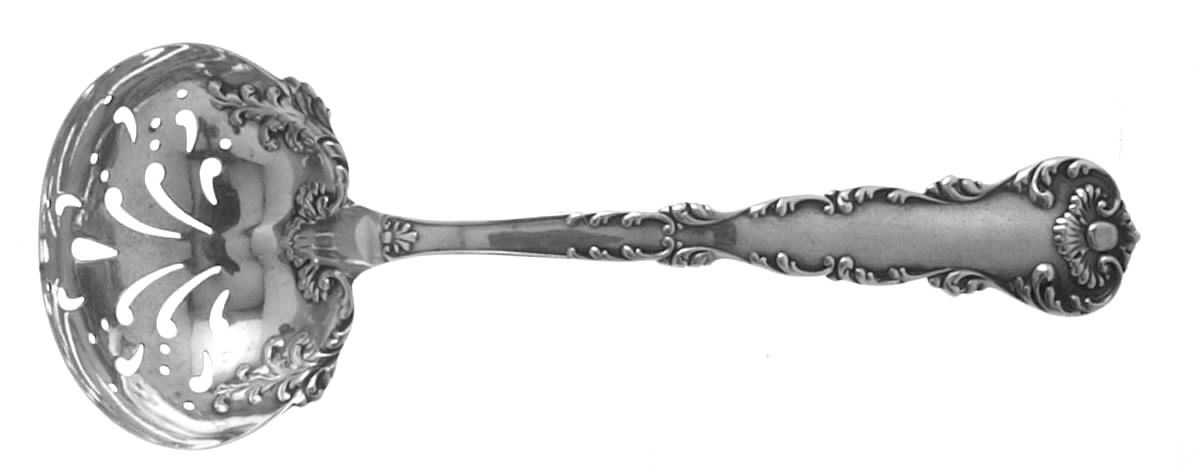 Neapolitan-Kings Court (Sterling, 1895, No Monos) Large Sugar Sifter by Frank Whiting-1